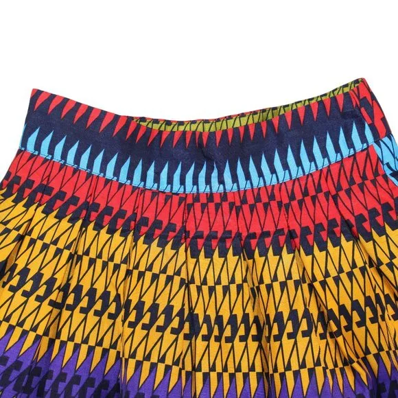 VTG Rubber Ducky Productions Womens Sz 0 Multicolored Geometric Pattern Skirt - Picture 5 of 7
